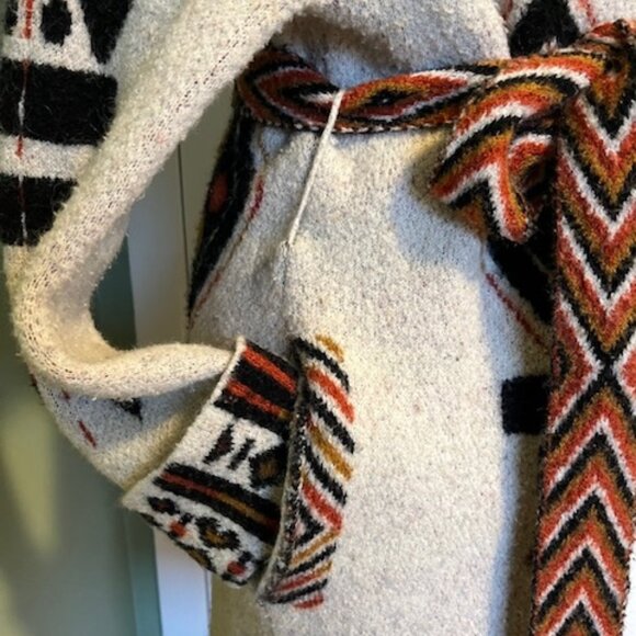 Zara Tribal Sweater Coat - Picture 3 of 9